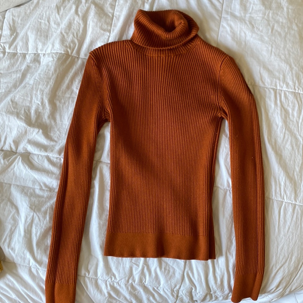 Abercrombie & Fitch Burnt Orange Turtleneck